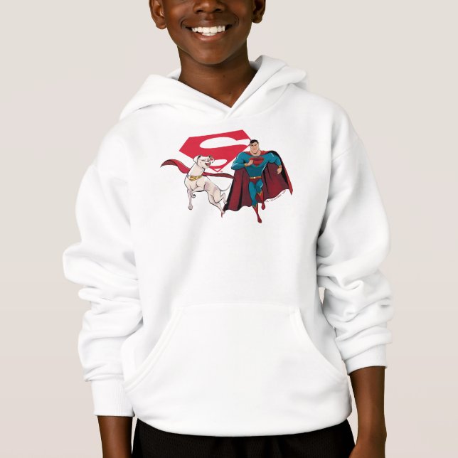 Krypto und Superman Hoodie (Vorderseite)