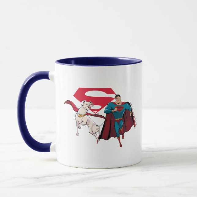 Krypto und Superman Tasse (Links)
