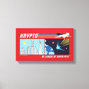 Krypto Weltraum zur Metropole Leinwanddruck