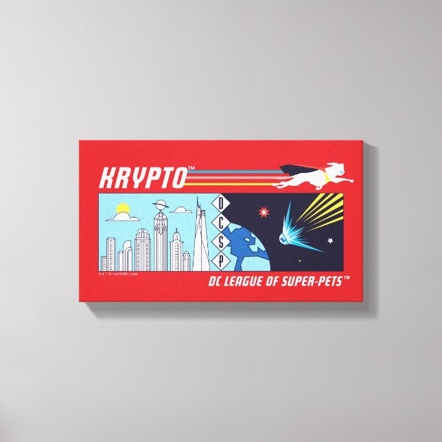 Krypto Weltraum zur Metropole Leinwanddruck (Vorderseite)
