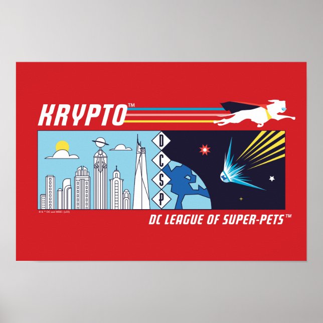 Krypto Weltraum zur Metropole Poster (Vorne)