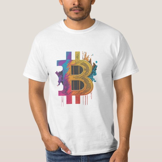 Kryptoglauber: Bitcoin** T-Shirt (Vorderseite)