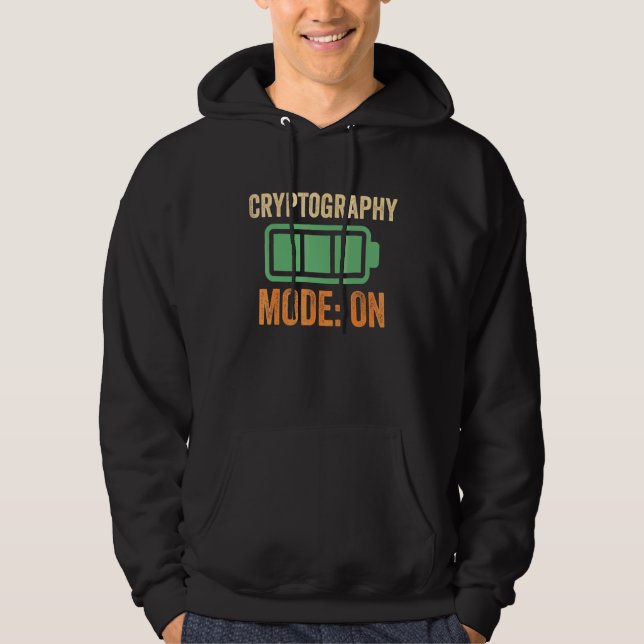 Kryptografie-Modus bei Batterie-Design Hoodie (Vorderseite)