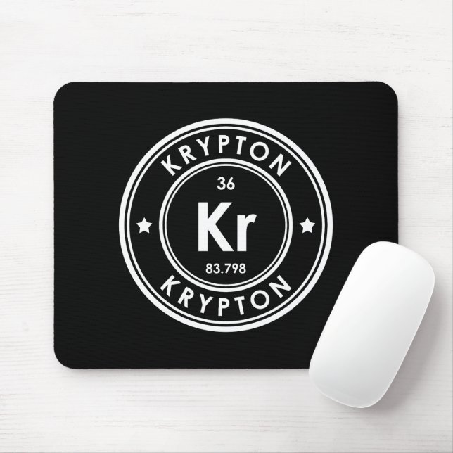 Krypton Element Black Mouse Pad Mousepad (Mit Mouse)