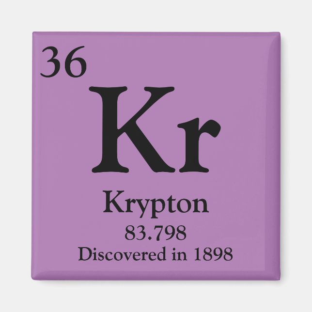 Krypton Periodic Table Magnet (Vorne)
