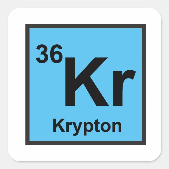 Krypton Sticker (Vorderseite)