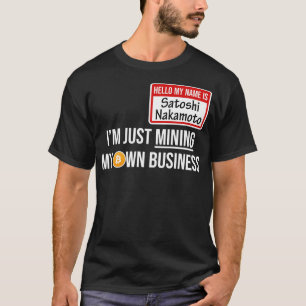 Kryptowährung Krypto Bitcoin Funny Hodl Satoshi N T-Shirt