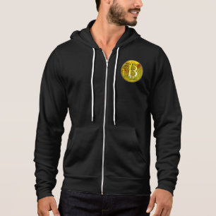 Kryptowährungs-Bitcoin und Schaltpult Hoodie