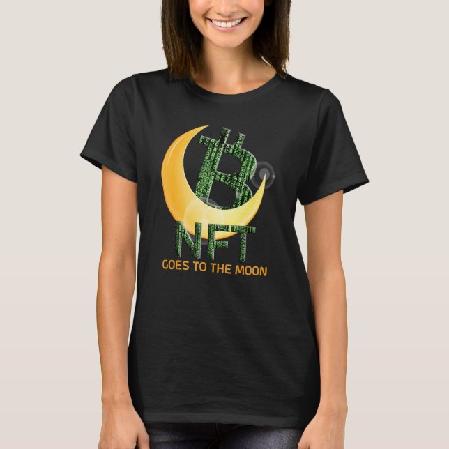 Kryptowährungs-Matrix-Bit-Code geht auf das Moo T-Shirt (Vorderseite)