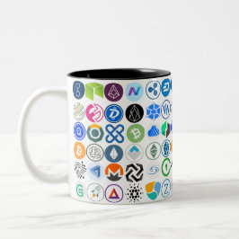 Kryptowährungs-Tasse Zweifarbige Tasse
