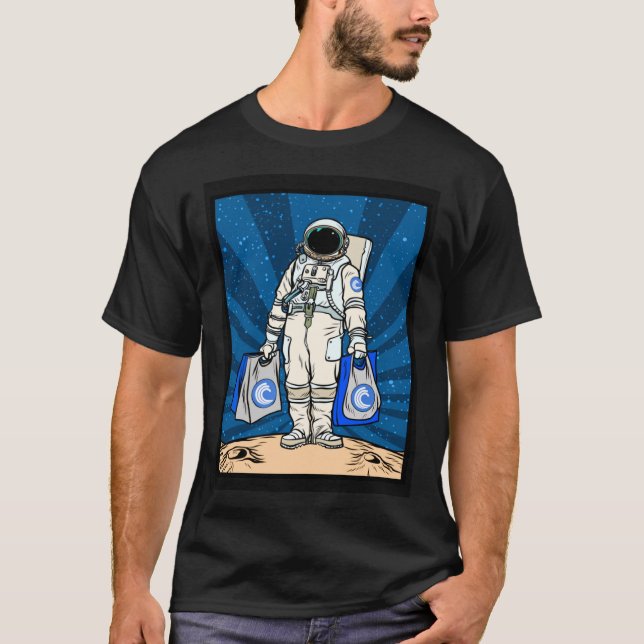 Kryptowährungsgespräch mit dem Mond Bittorrent BTT T-Shirt (Vorderseite)