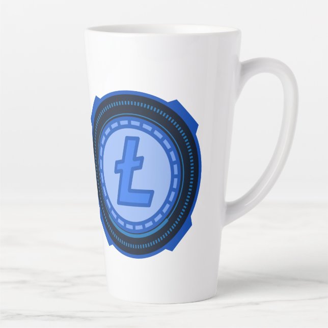 KRYPTOWURRENCY LITECOIN MILCHTASSE (Rechts)