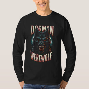 Kryptozoologie Kryptid-Dogman Werewolf-Kreaturenfa T-Shirt