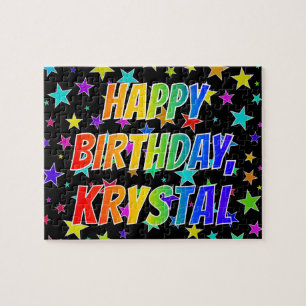 "KRYSTAL" First Name, Fun "HAPPY BIRTHDAY"