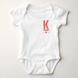 Krystal großes K Baby Strampler