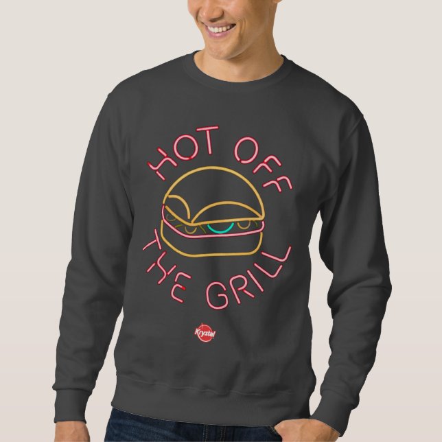 Krystal heiß weg vom Grill Sweatshirt (Vorderseite)