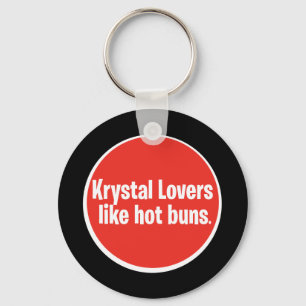 Krystal heiße Brötchen Schlüsselanhänger