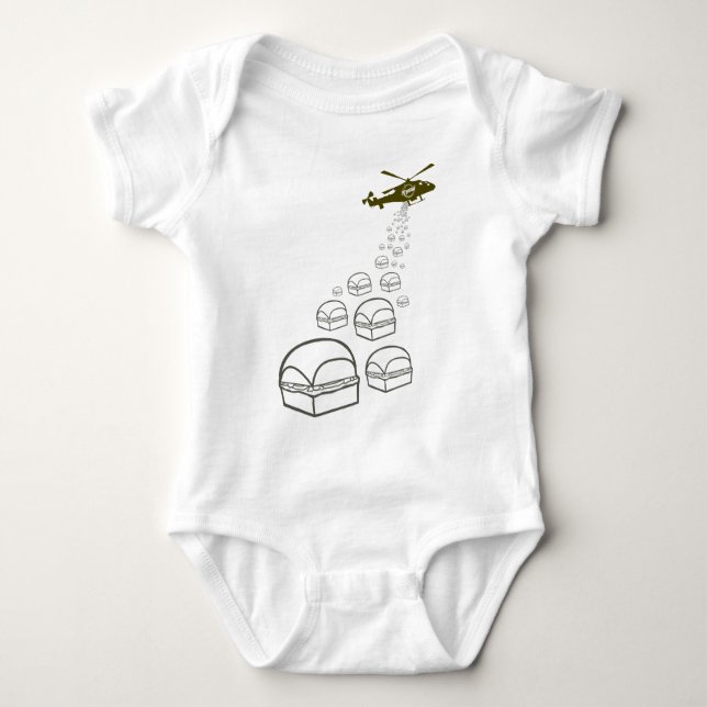 Krystal Hubschrauber Baby Strampler (Vorderseite)