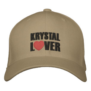 Krystal Lover Bestickte Baseballkappe