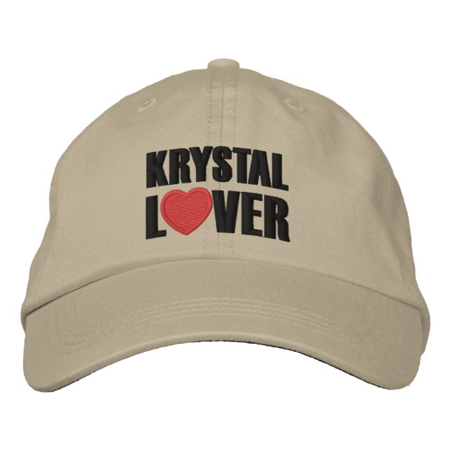 Krystal Lover Bestickte Kappe (Vorderseite)