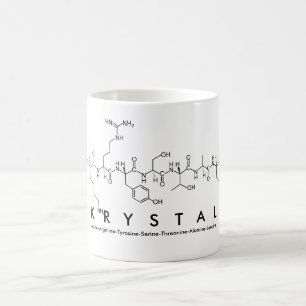 Krystal Peptid-Namen-Tasse Kaffeetasse