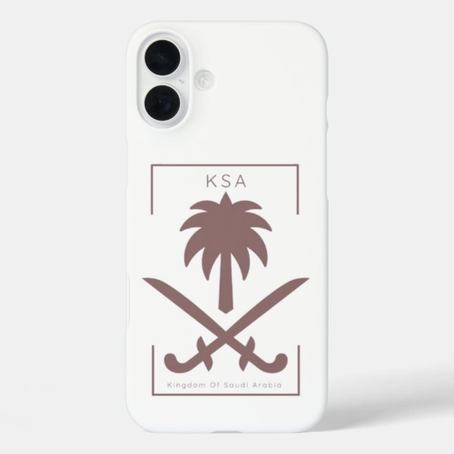 KSA SAUDI ARABIA iPhone 16 PLUS HÜLLE (Rückseite)