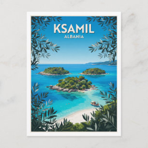 Ksamil-Inseln Albanien Reise Postkarte