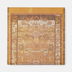 Kshitigarbha, Richter der Hölle, aus Dunhuang Magnet