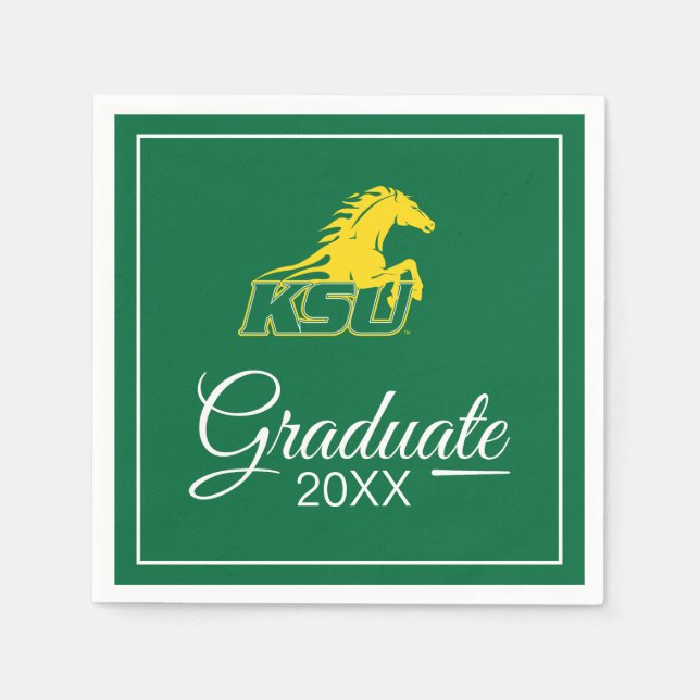 KSU Kentucky Staat University Graduate Serviette (Vorderseite)