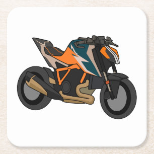 KTM 1290 SuperDuke simple style Rechteckiger Pappuntersetzer