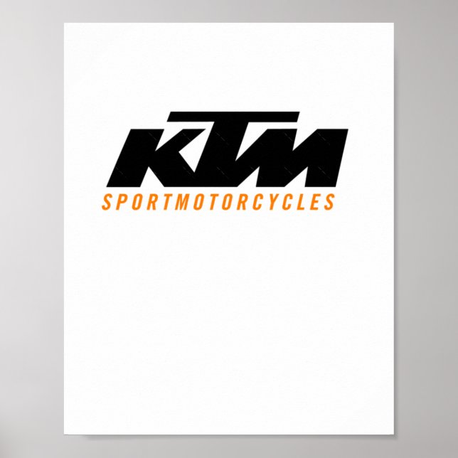 Ktm-Logo-Aufkleber2 Poster (Vorne)