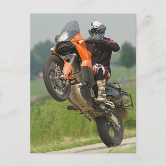 KTM Wheelie Postkarte (Vorderseite)