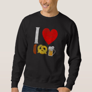 Ktoberfest Ich Liebe Beer Retro Deutsch Bayerische Sweatshirt