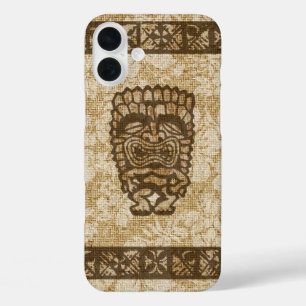 Ku-Tiki Hawaiian Tapa Hibiskus Tropisch iPhone 16 Plus Hülle