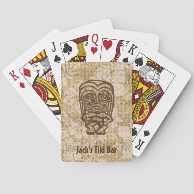 Ku-Tiki hawaiisches Tiki Bar-Spielkarten Spielkarten (Rückseite)