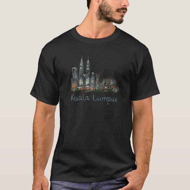 Kuala Lumpur City Malaysia Souvenir für Männer Fra T-Shirt (Vorderseite)
