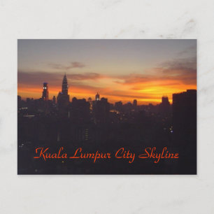 Kuala Lumpur City Skyline Postkarte