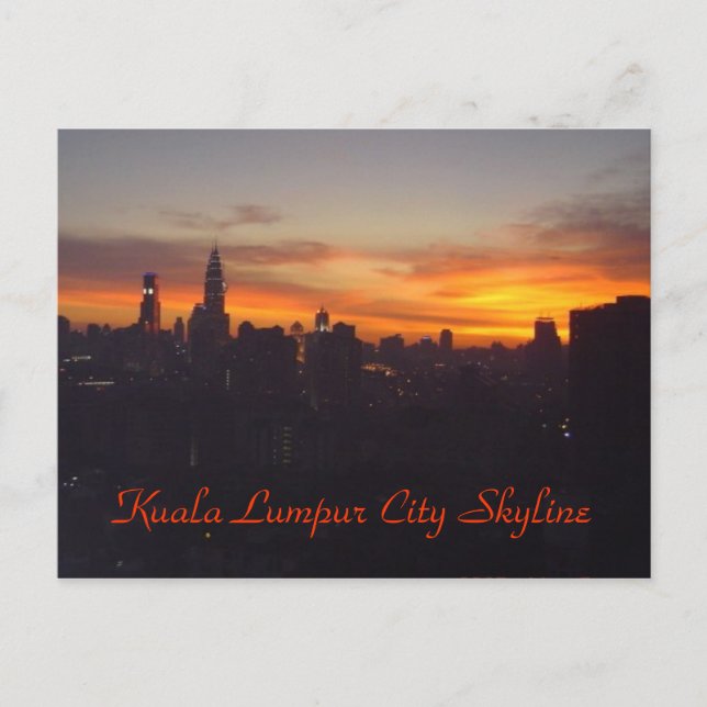 Kuala Lumpur City Skyline Postkarte (Vorderseite)
