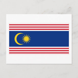 Kuala Lumpur-Flagge Postkarte