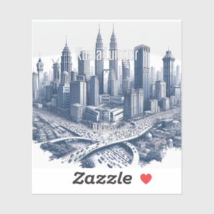 Kuala Lumpur Malaysia 3 Inch Vinyl Sticker