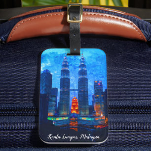 Kuala Lumpur Malaysia Asia Travel Gepäckanhänger