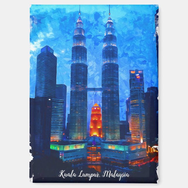 Kuala Lumpur Malaysia Asia Travel Magnet (Vorderseite)