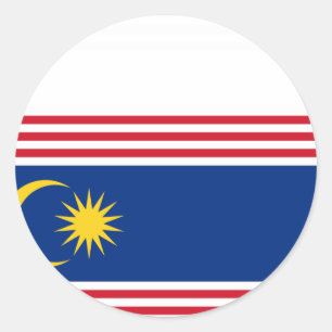 Kuala Lumpur Malaysia, Malaysia Runder Aufkleber