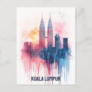 Kuala Lumpur Malaysia Postkarte