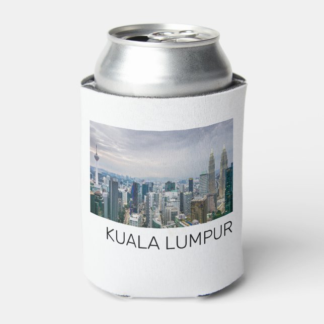 Kuala Lumpur Malaysia Skyline Vintag Souvenir Dosenkühler (Kanne Vorderseite)