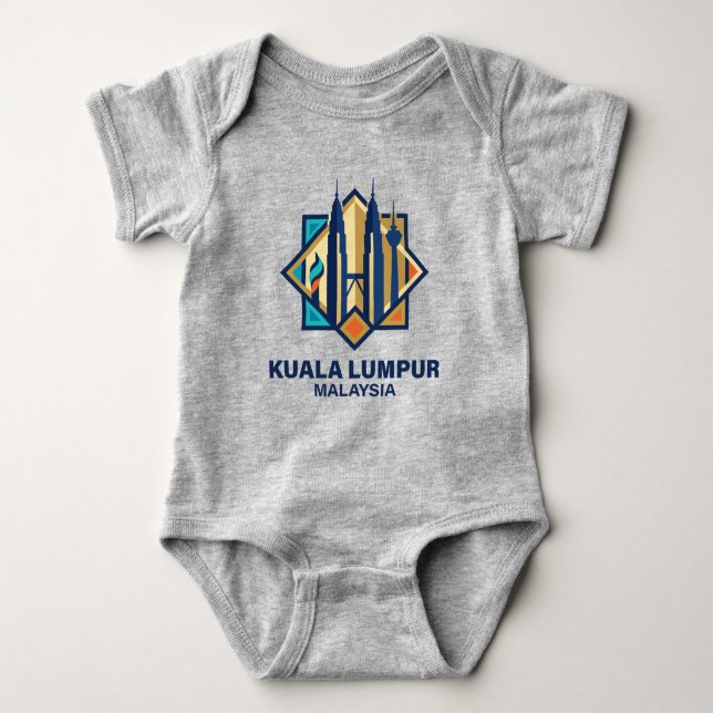 Kuala Lumpur Malaysia Southeast Asia Baby Strampler (Vorderseite)
