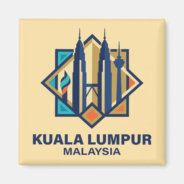 Kuala Lumpur Malaysia Southeast Asia Magnet (Vorne)