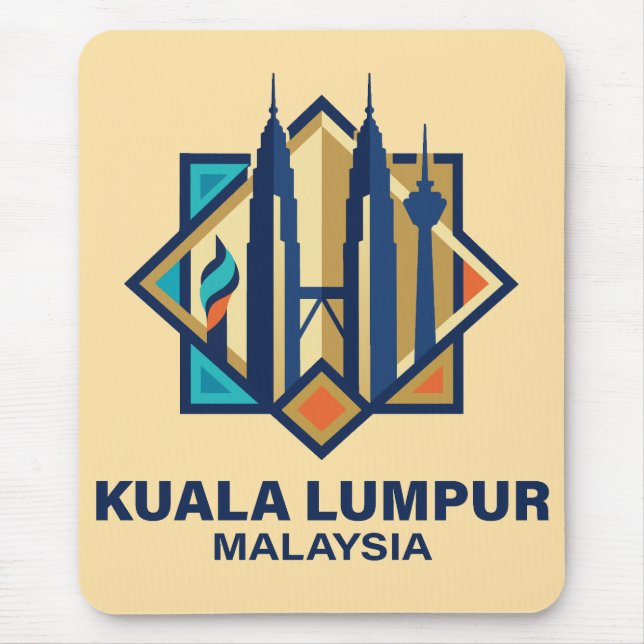 Kuala Lumpur Malaysia Southeast Asia Mousepad (Vorne)
