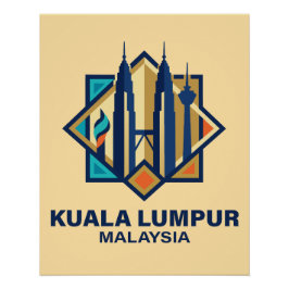 Kuala Lumpur Malaysia Southeast Asia Poster