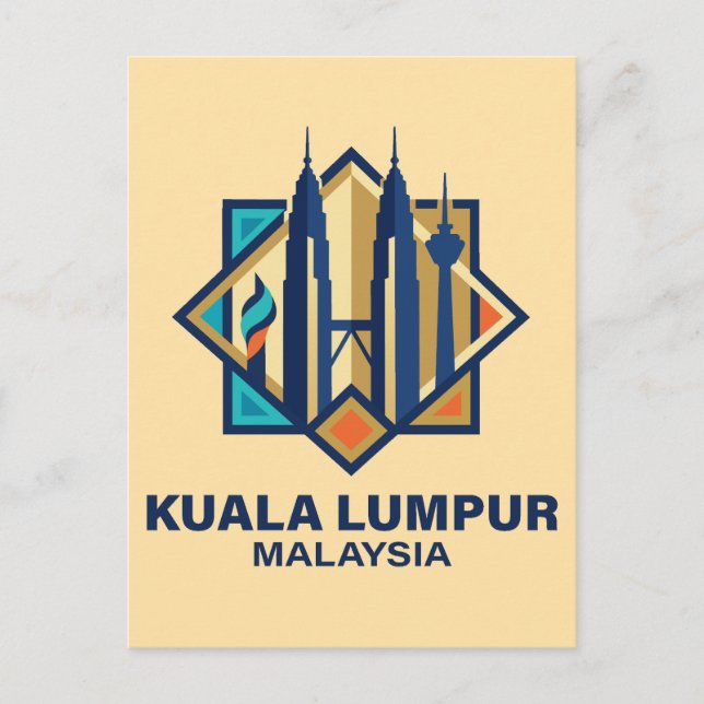 Kuala Lumpur Malaysia Southeast Asia Postkarte (Vorderseite)